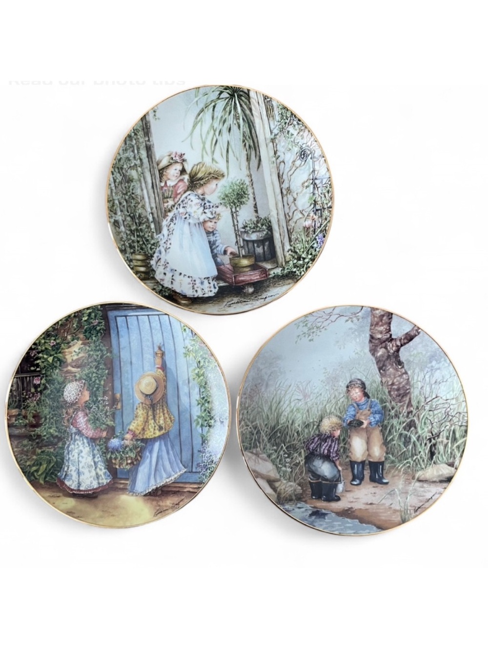 Set of 3 Catherine Simpson collectors plates Decorative Plates vintage